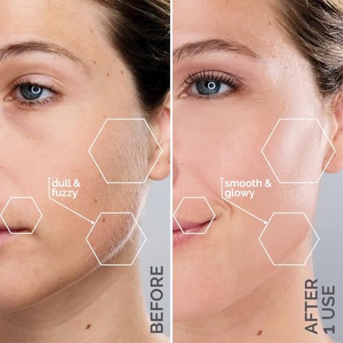 Dermaplaning Razor for Women Face and Eyebrow Trimmer with LED Light