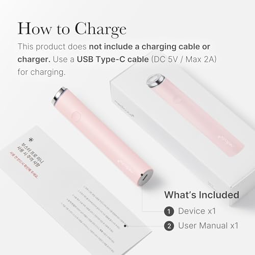 Portable Facial Skin Care Booster Device for Glow and Product Absorption