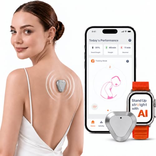 AI Powered Posture Corrector Trainer Device for Back Support and Alignment