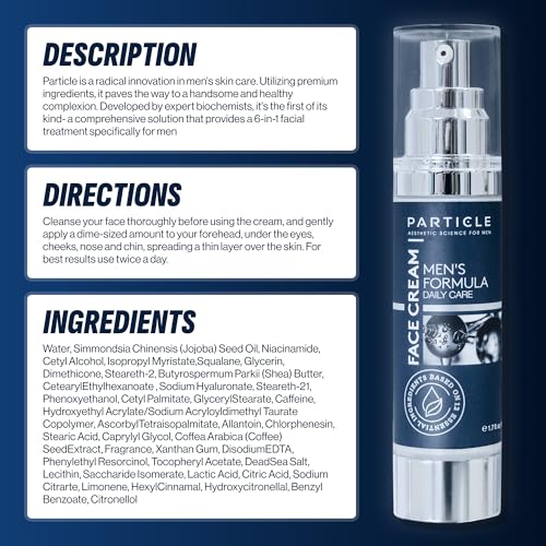 Men's Anti Aging Face Cream Moisturizer for Wrinkles Dark Spots and Eye Care