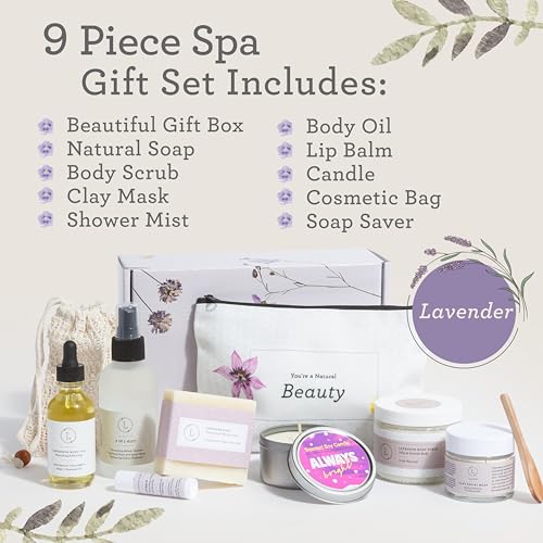 Relaxing Spa Gift Set Natural Bath and Body Care Collection