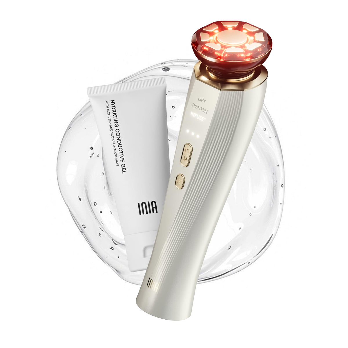 3 in 1 Red Light Therapy Beauty Device for Face and Neck Care