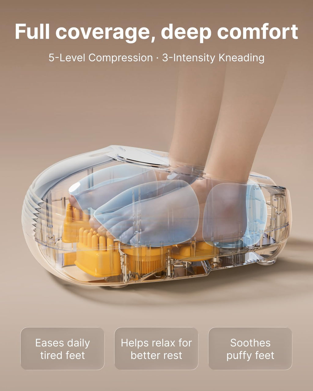 2 in 1 Foot Massager with Heat and Cold Therapy for Foot Care