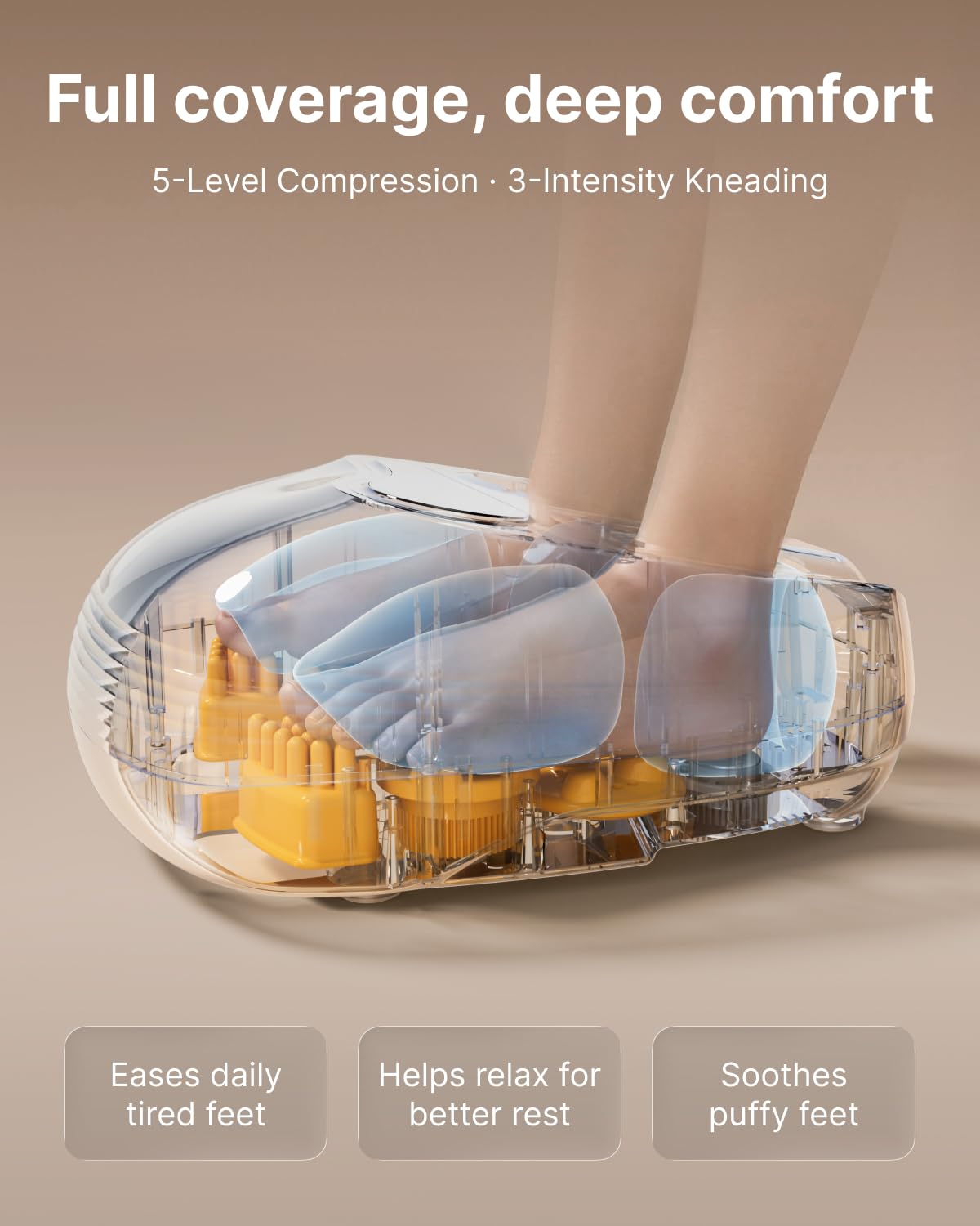 2 in 1 Foot Massager with Heat and Cold Therapy for Foot Care