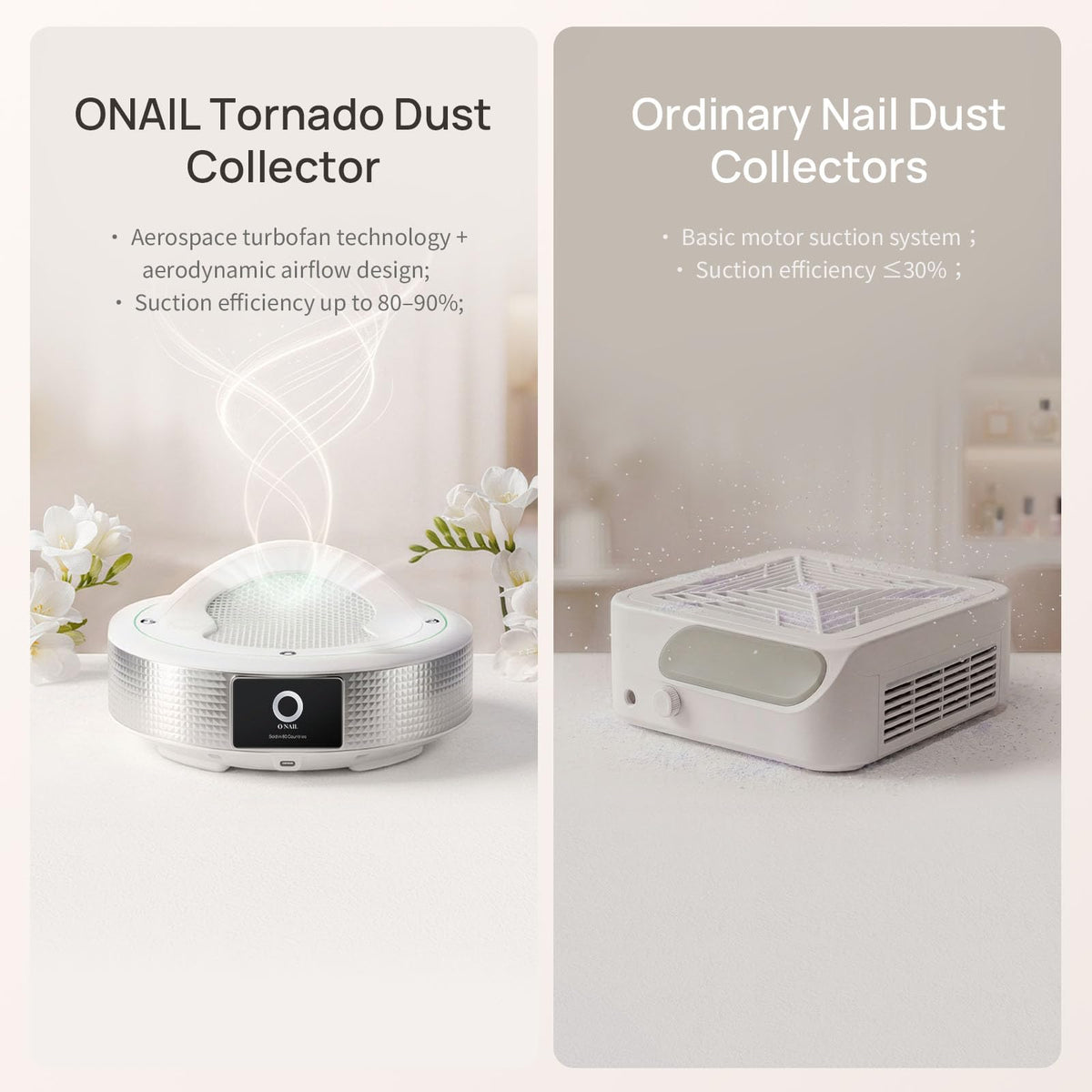 Professional Nail Dust Collector Vacuum for Acrylic Gel Nail Care Manicure Tool