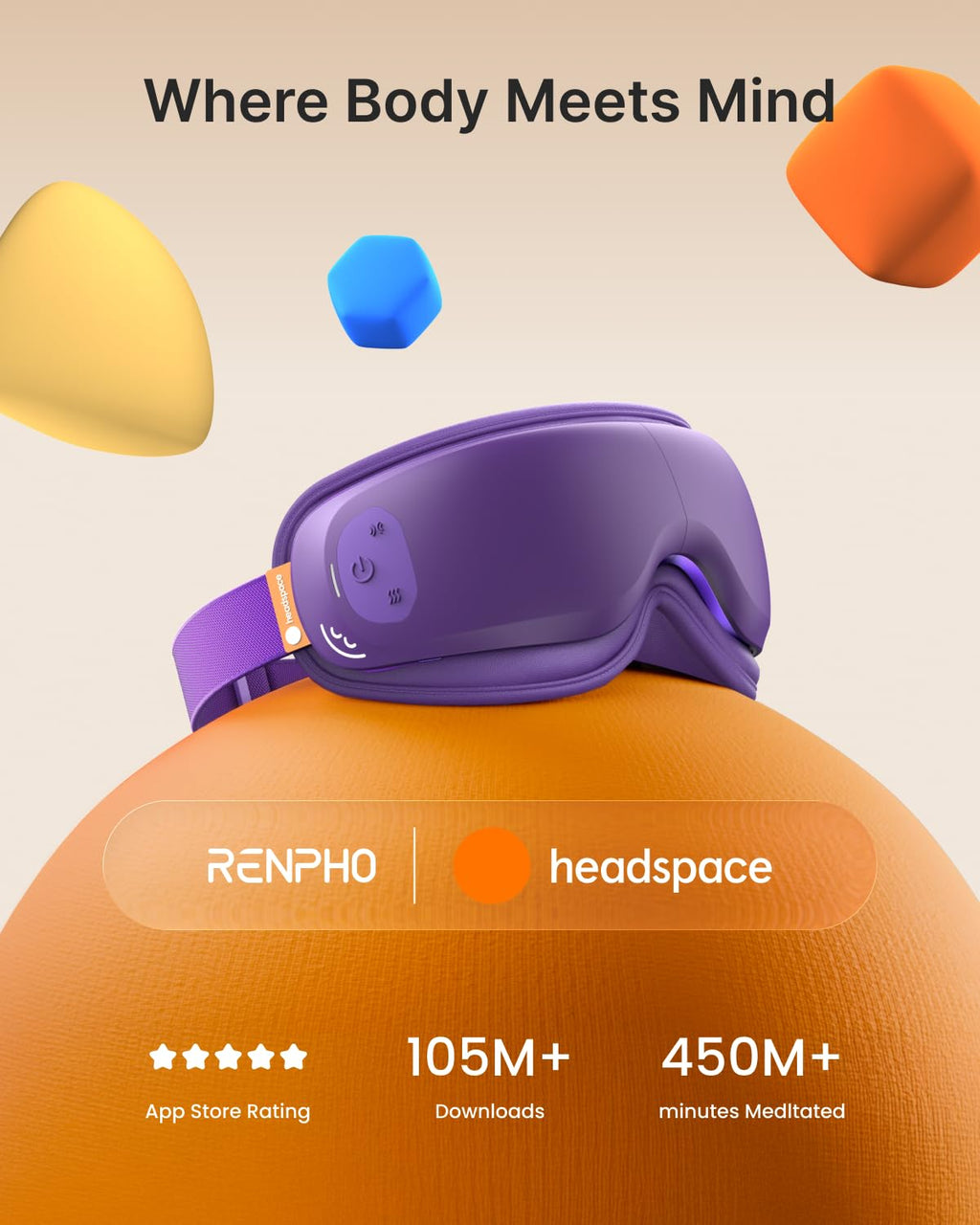 Ultra Quiet Heated Eye Massager for Relaxation and Eye Care