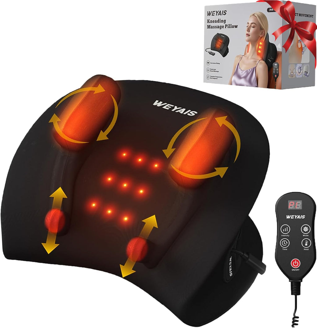 Neck Massager Pillow with Heat Deep Tissue Massage for Neck and Shoulder Care