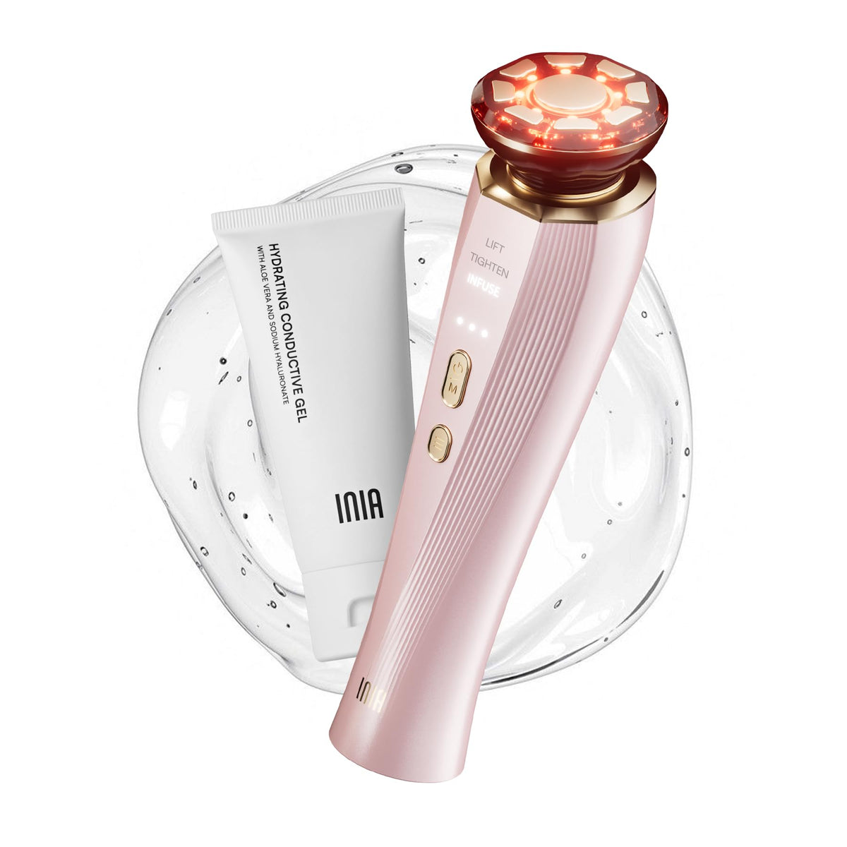 3 in 1 Red Light Therapy Beauty Device for Face and Neck Care