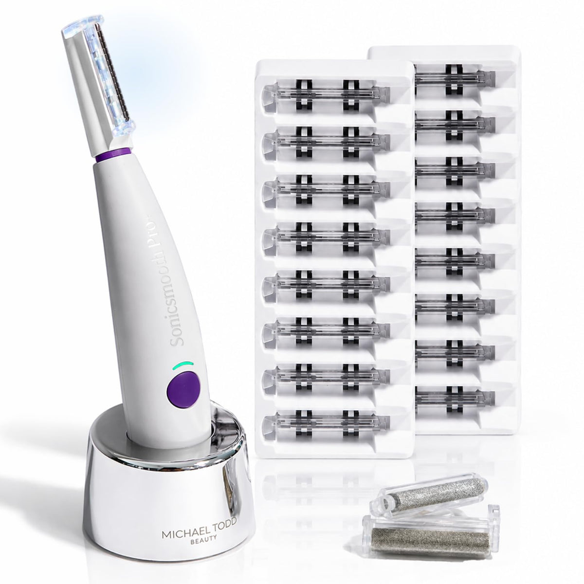 Dermaplaning Razor for Women Face and Eyebrow Trimmer with LED Light