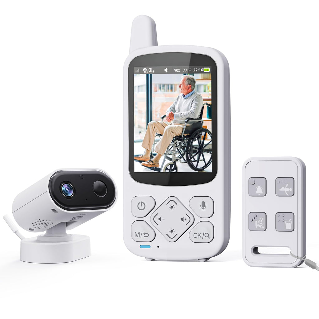 Elderly Monitor with Camera Audio and Two Way Communication System