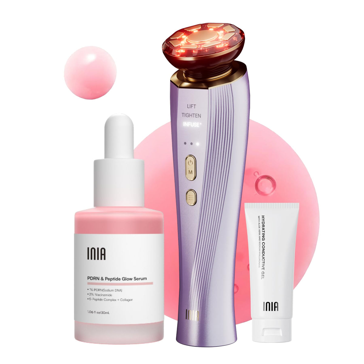 3 in 1 Microcurrent Facial Device Red Light Therapy for Face