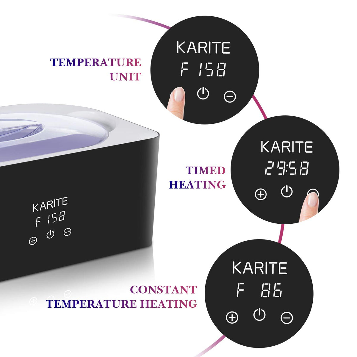 Paraffin Wax Machine for Hands and Feet Moisturizing Wax Bath Kit