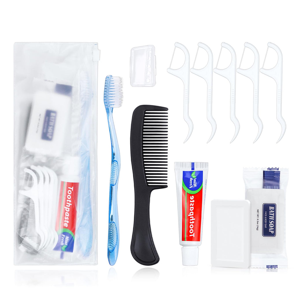 Personal Hygiene Kit with Basic Toiletry Essentials for Travel and Care
