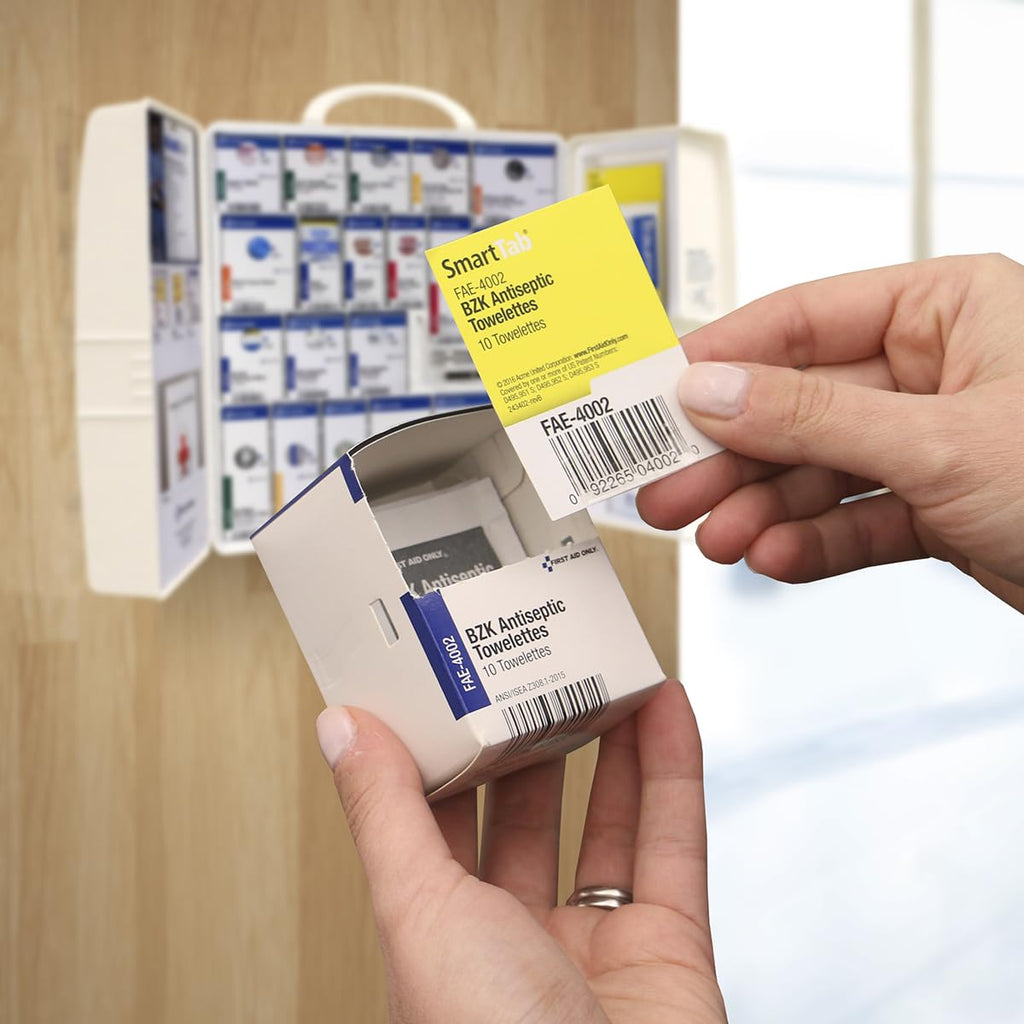 50 Person OSHA First Aid Cabinet with Medical Supplies and Medications