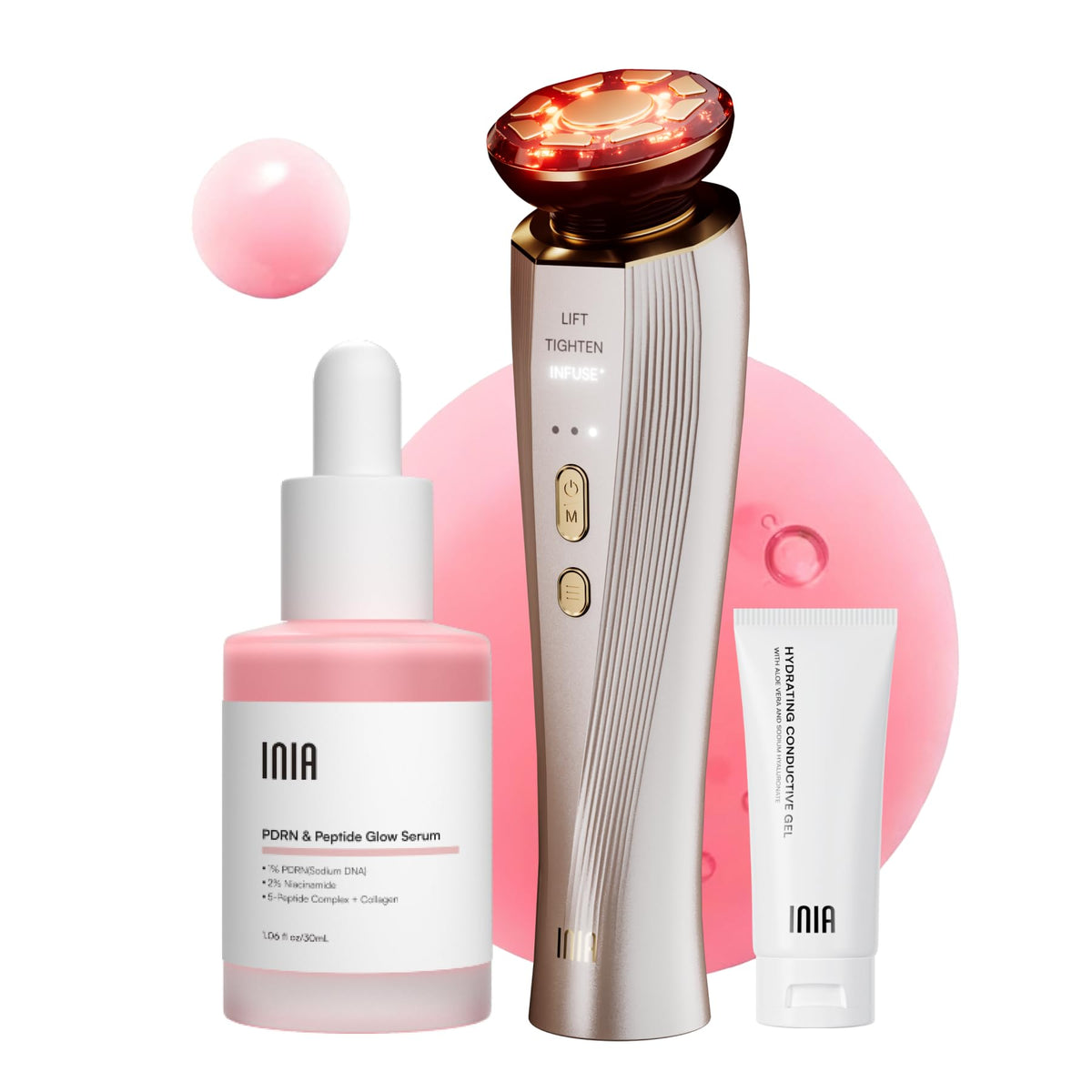 3 in 1 Microcurrent Facial Device Red Light Therapy for Face