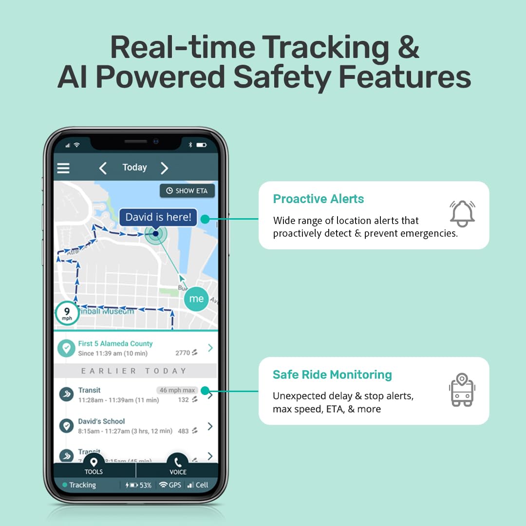 GPS Tracker for Kids and Elderly with Safety Location Tracking