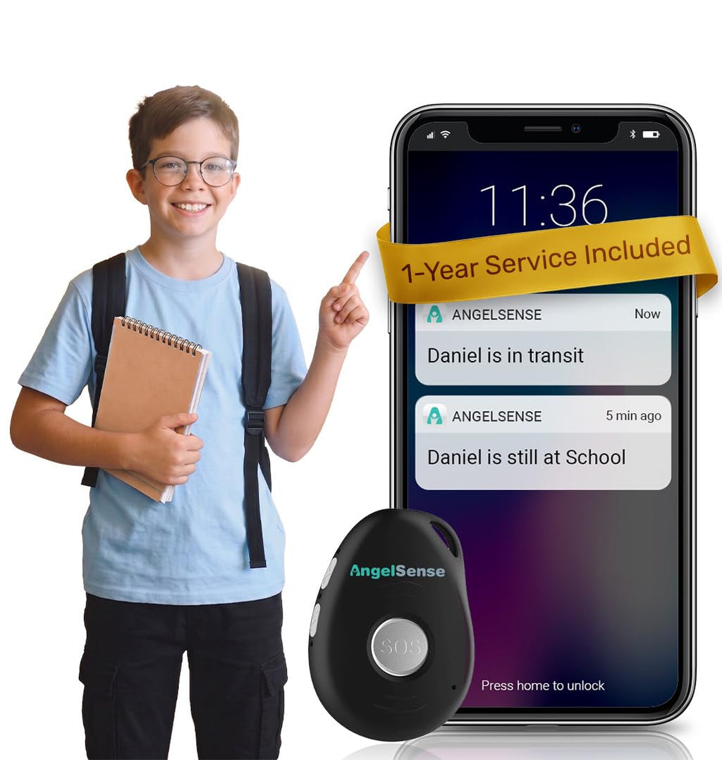 GPS Tracker for Kids and Elderly with Safety Location Tracking