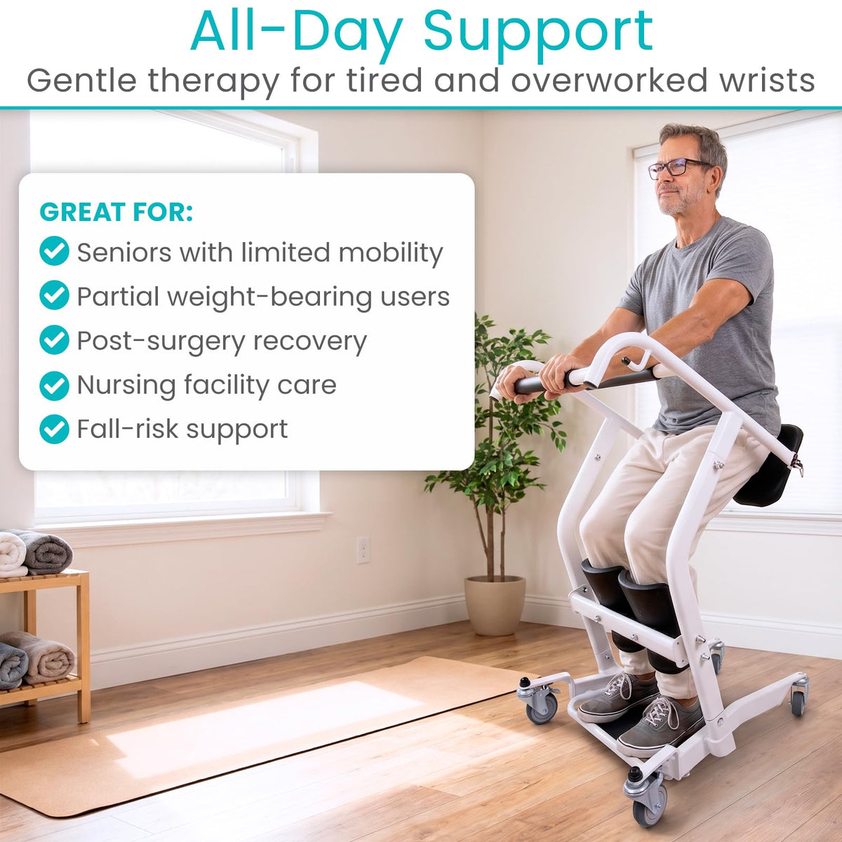 Sit to Stand Lift Transfer Sling for Elderly Home Care Support Device