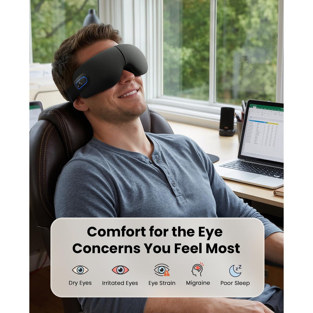 Heated Eye Massager for Relaxation and Eye Care