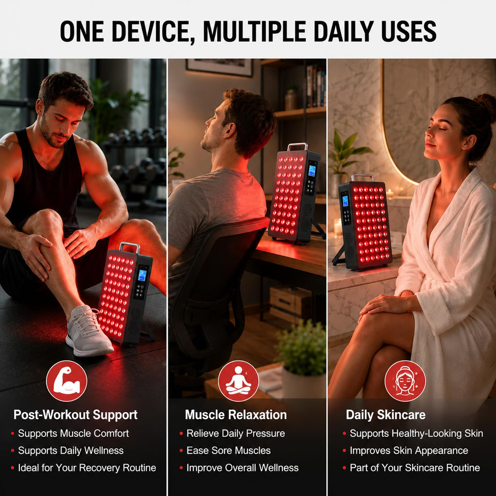 Red Light Therapy Panel 660nm 850nm for Face and Body Care
