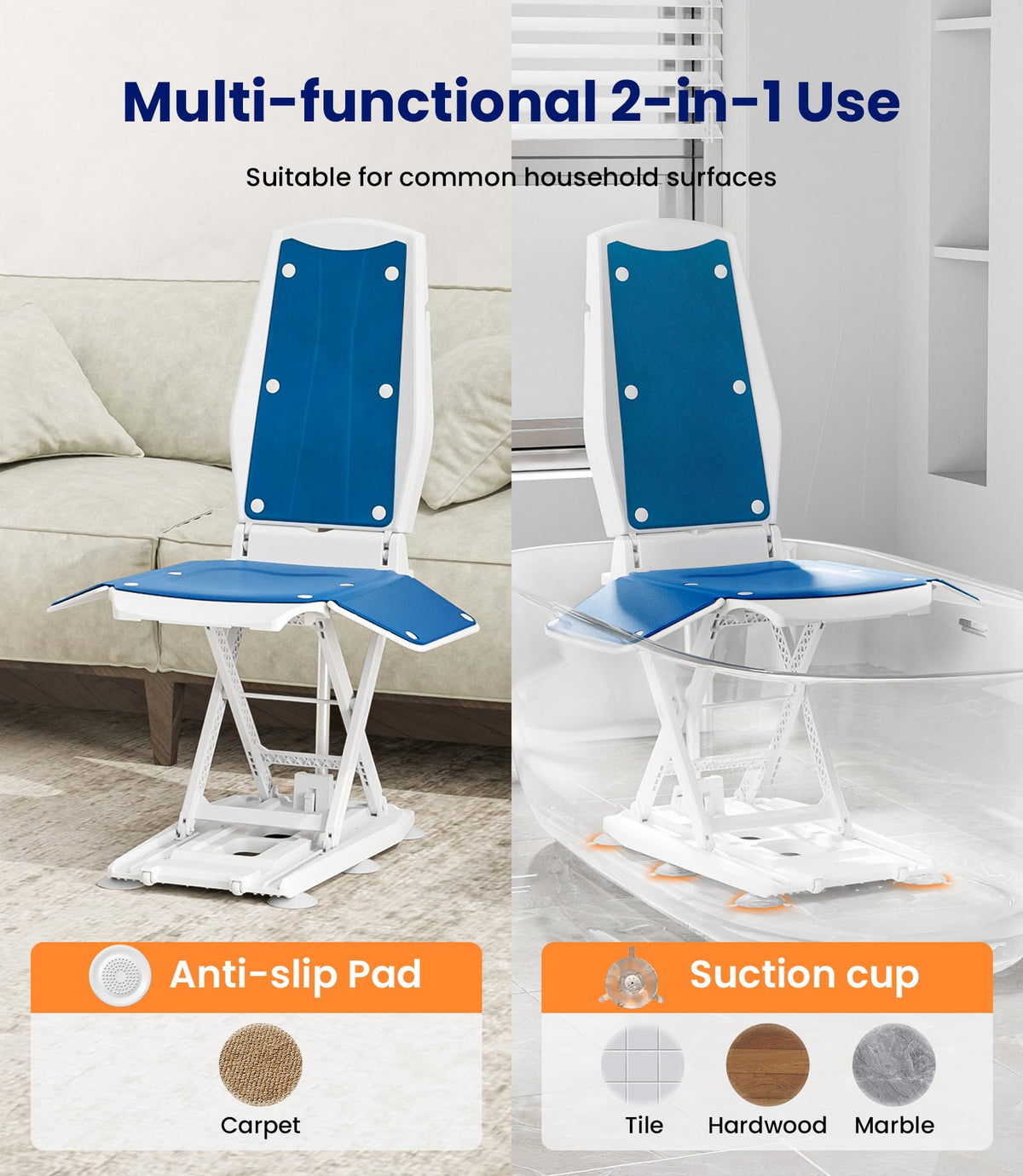 Electric Chair Lift Assist Device for Elderly Floor Transfer Support