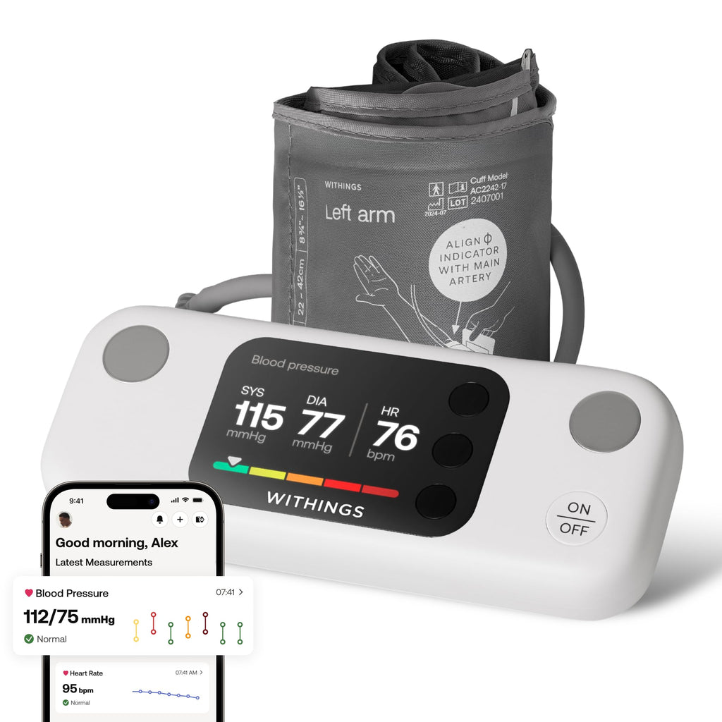 WiFi Bluetooth Blood Pressure Monitor with Smart Health Tracking