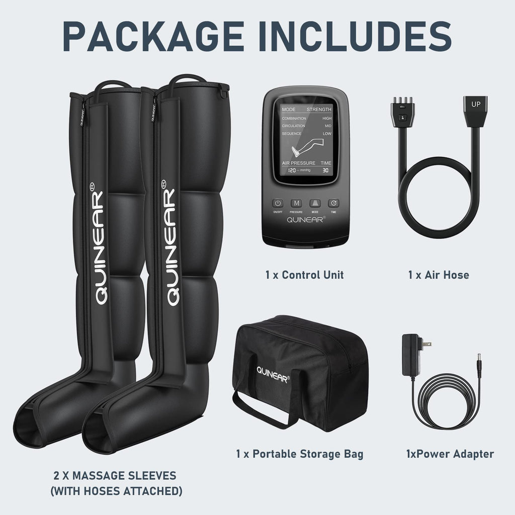 Leg Recovery System for Compression Massage and Muscle Relief