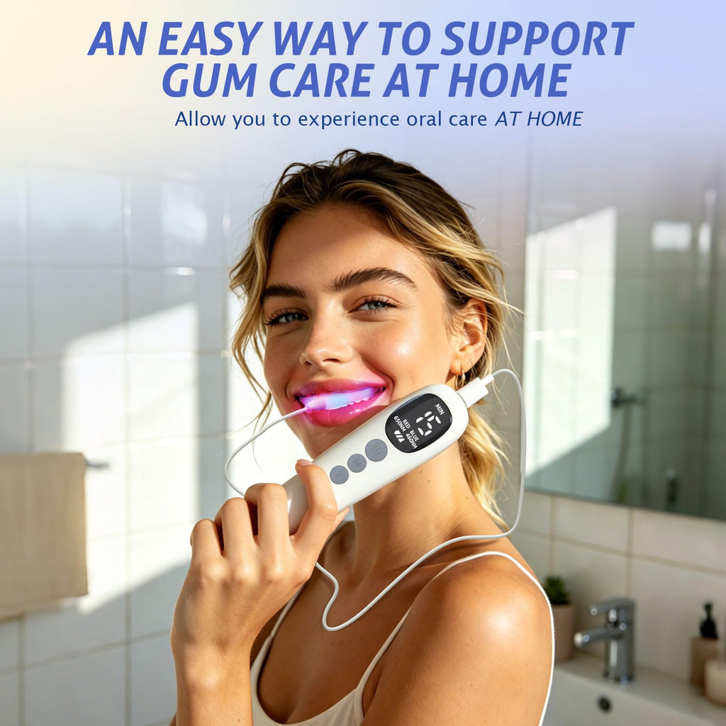 Red Light Therapy Mouthpiece LED Oral Care for Gum Health