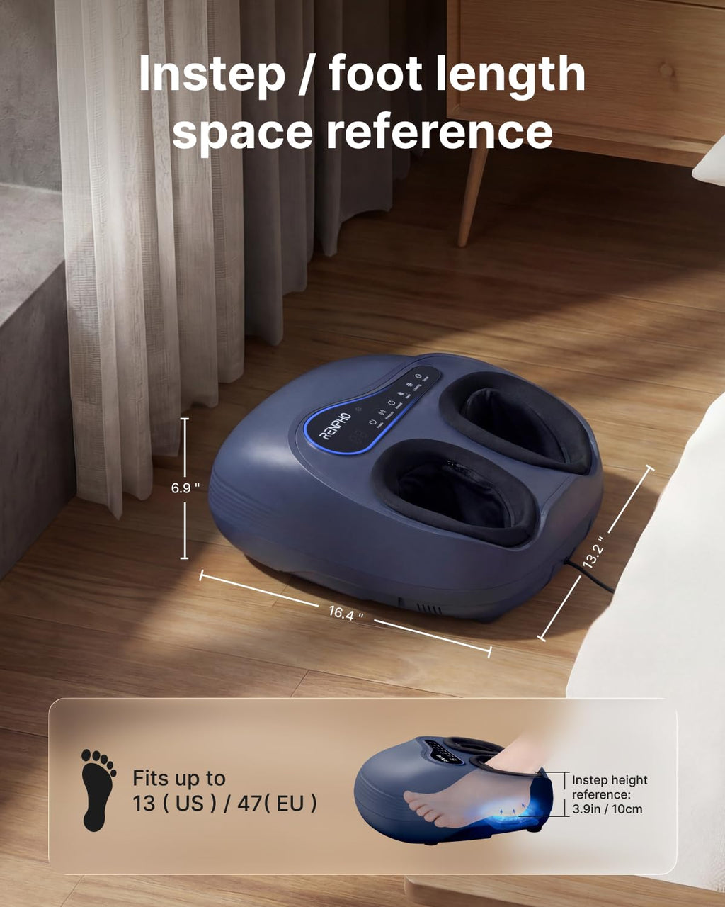 2 in 1 Foot Massager with Heat and Cold Therapy for Foot Care