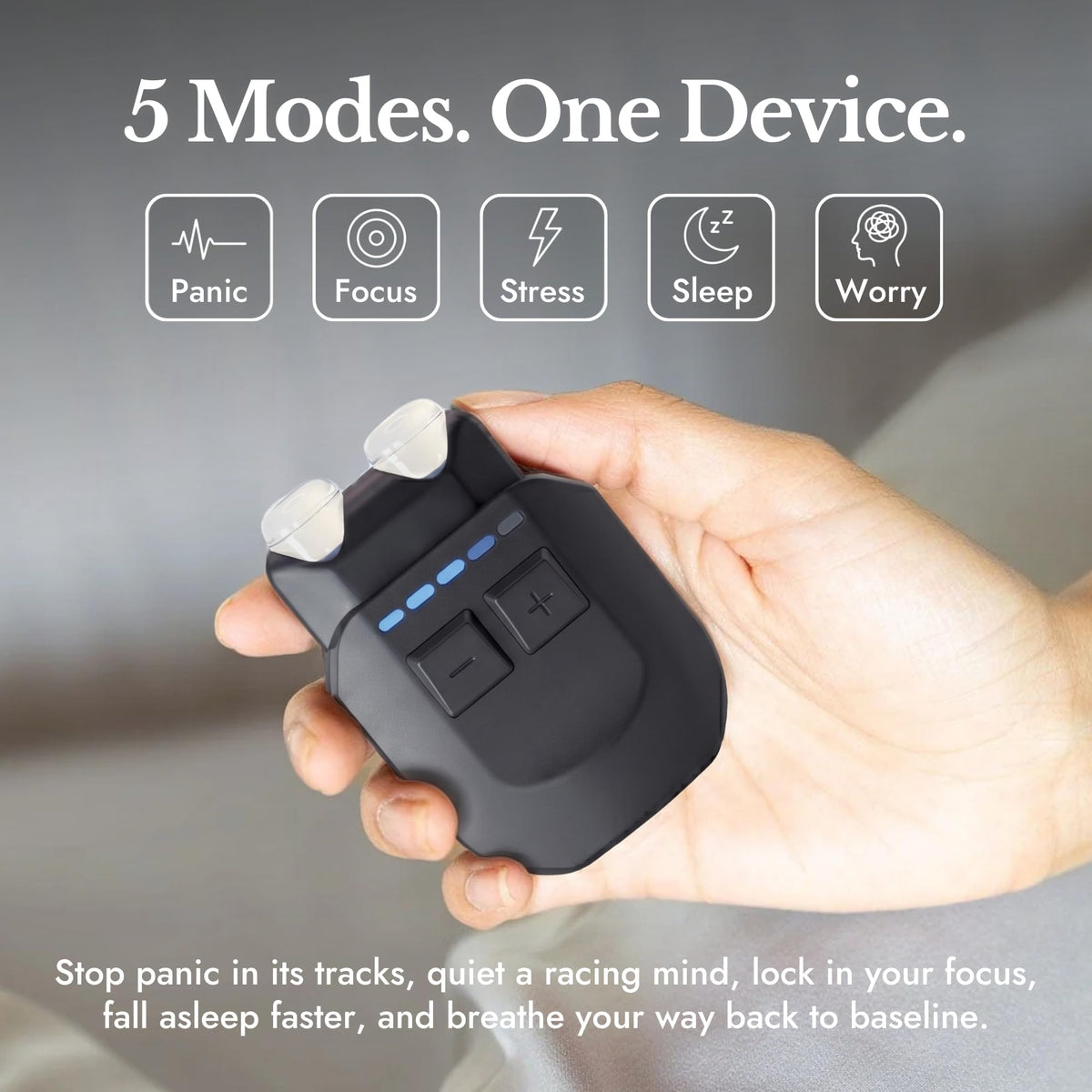Stress Relief and Relaxation Device with 5 Modes Portable Calm Support Tool