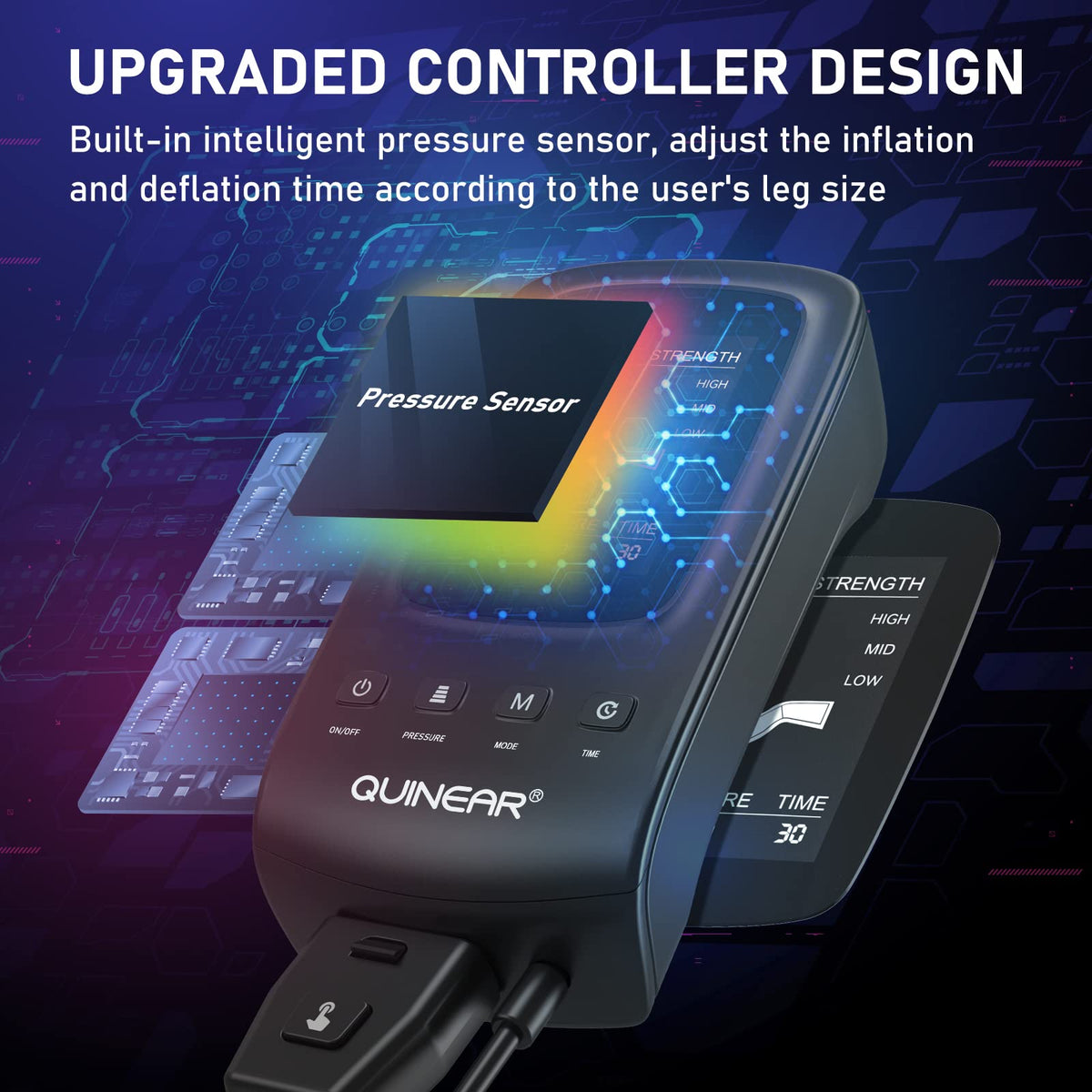 Leg Recovery System for Compression Massage and Muscle Relief
