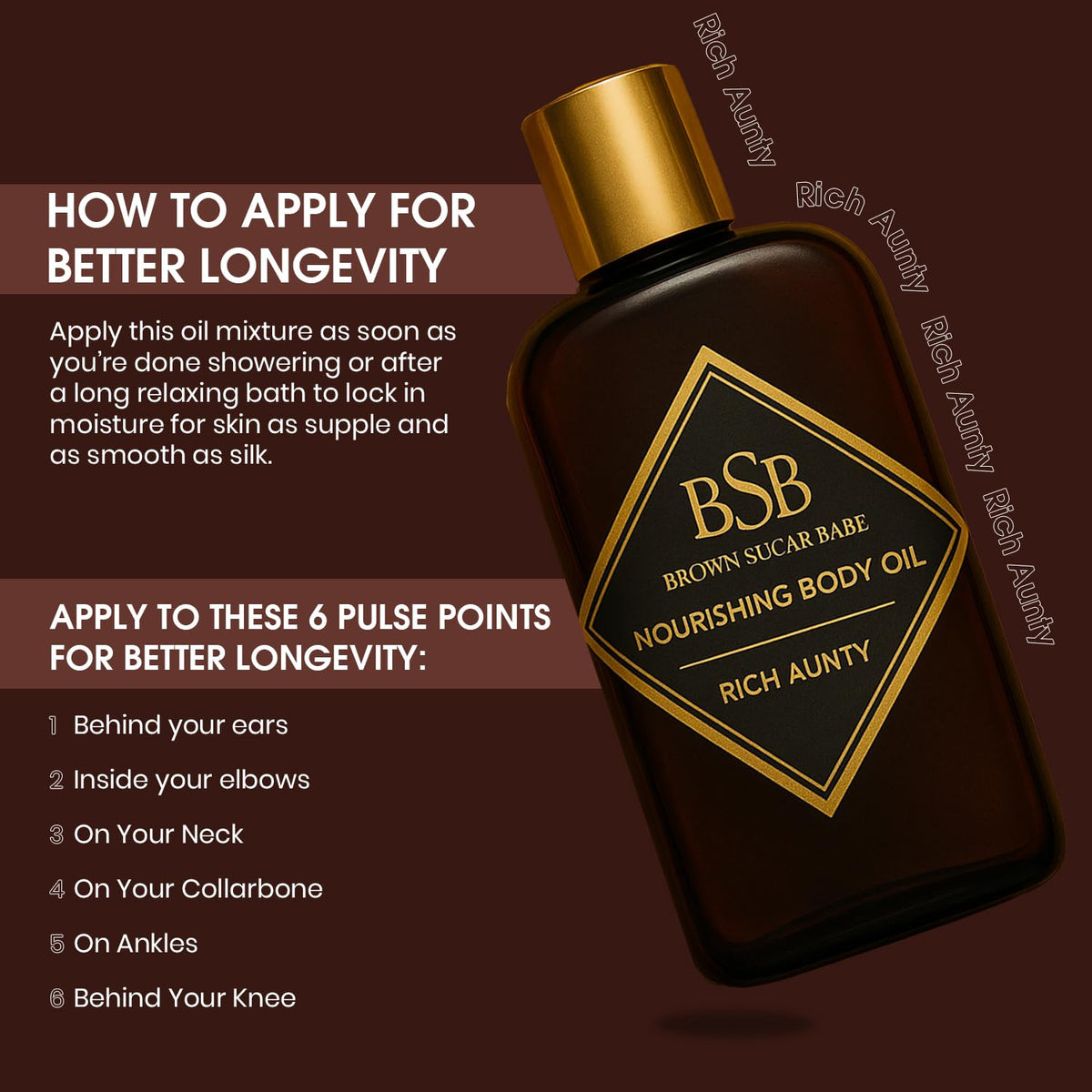 Nourishing Body Oil with Almond Avocado Olive and Rose Oils