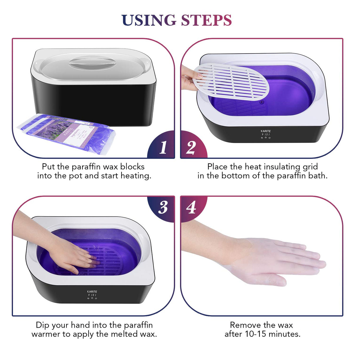 Paraffin Wax Machine for Hands and Feet Moisturizing Wax Bath Kit