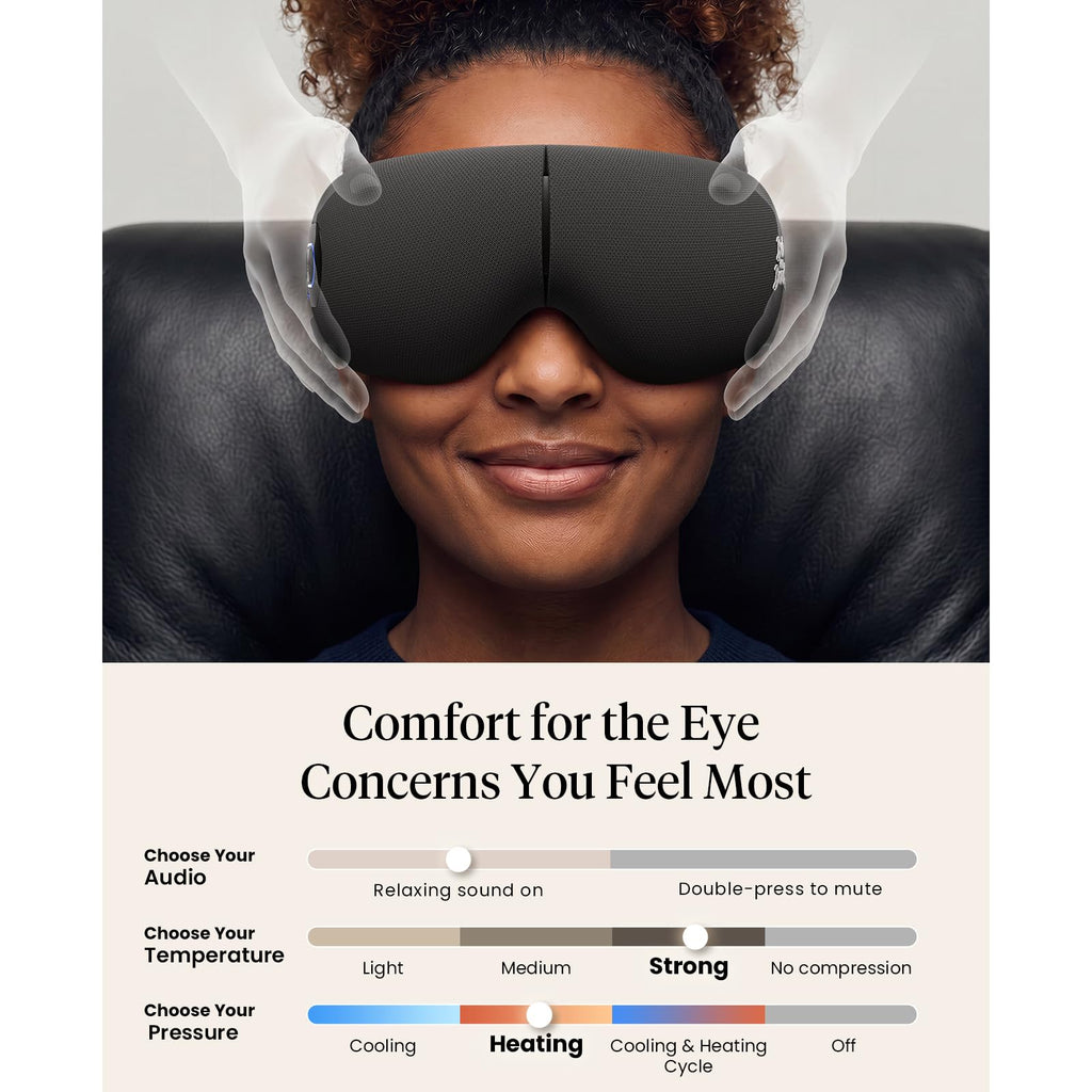 Heated Eye Massager for Relaxation and Eye Care