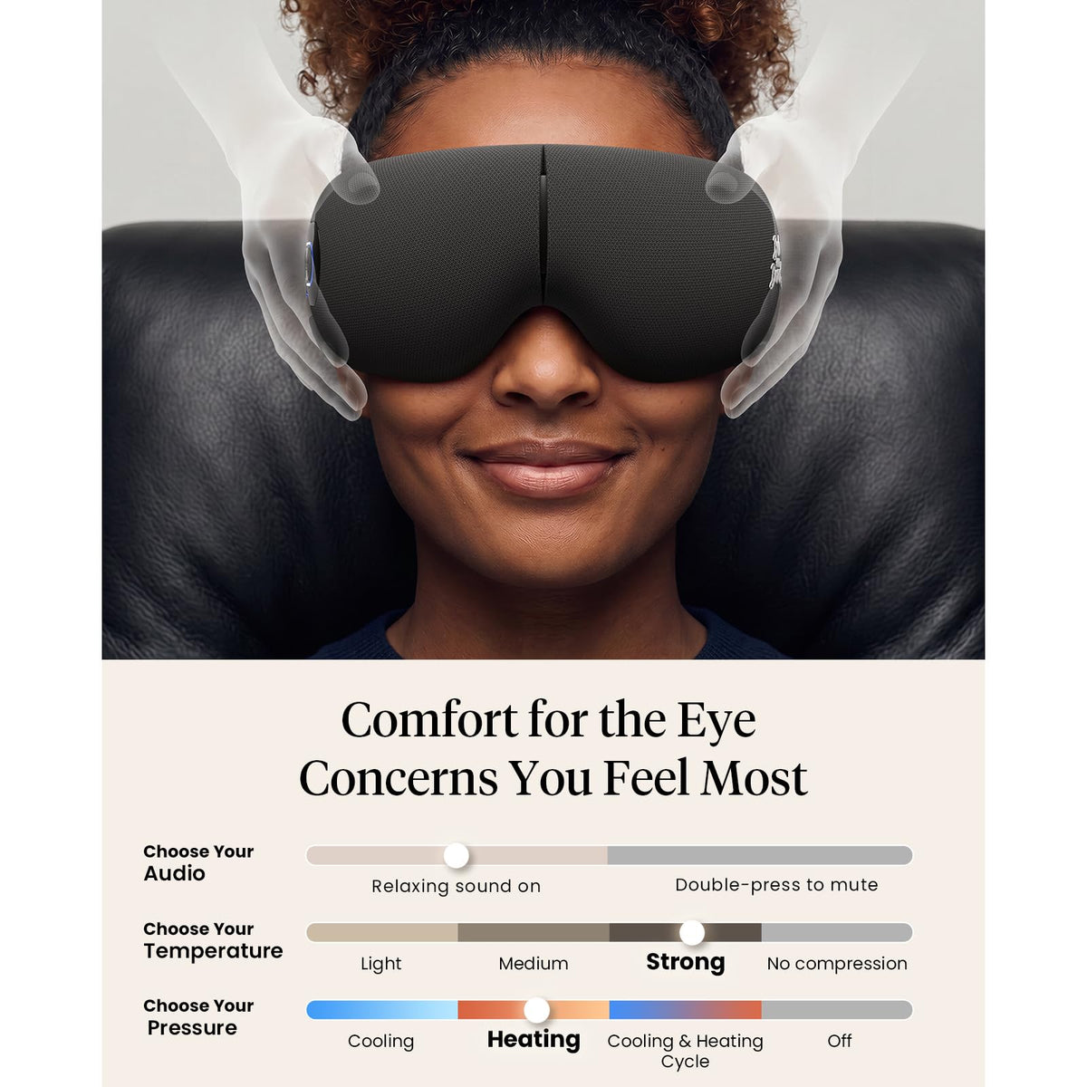 Heated Eye Massager for Relaxation and Eye Care