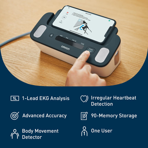 2 in 1 Blood Pressure Monitor with EKG for Home Health Tracking