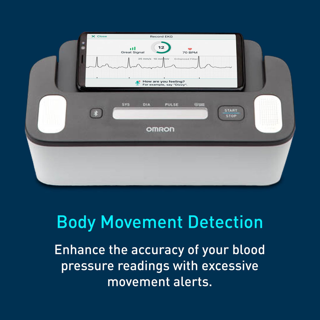 2 in 1 Blood Pressure Monitor with EKG for Home Health Tracking
