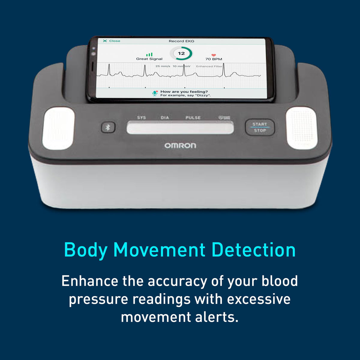 2 in 1 Blood Pressure Monitor with EKG for Home Health Tracking