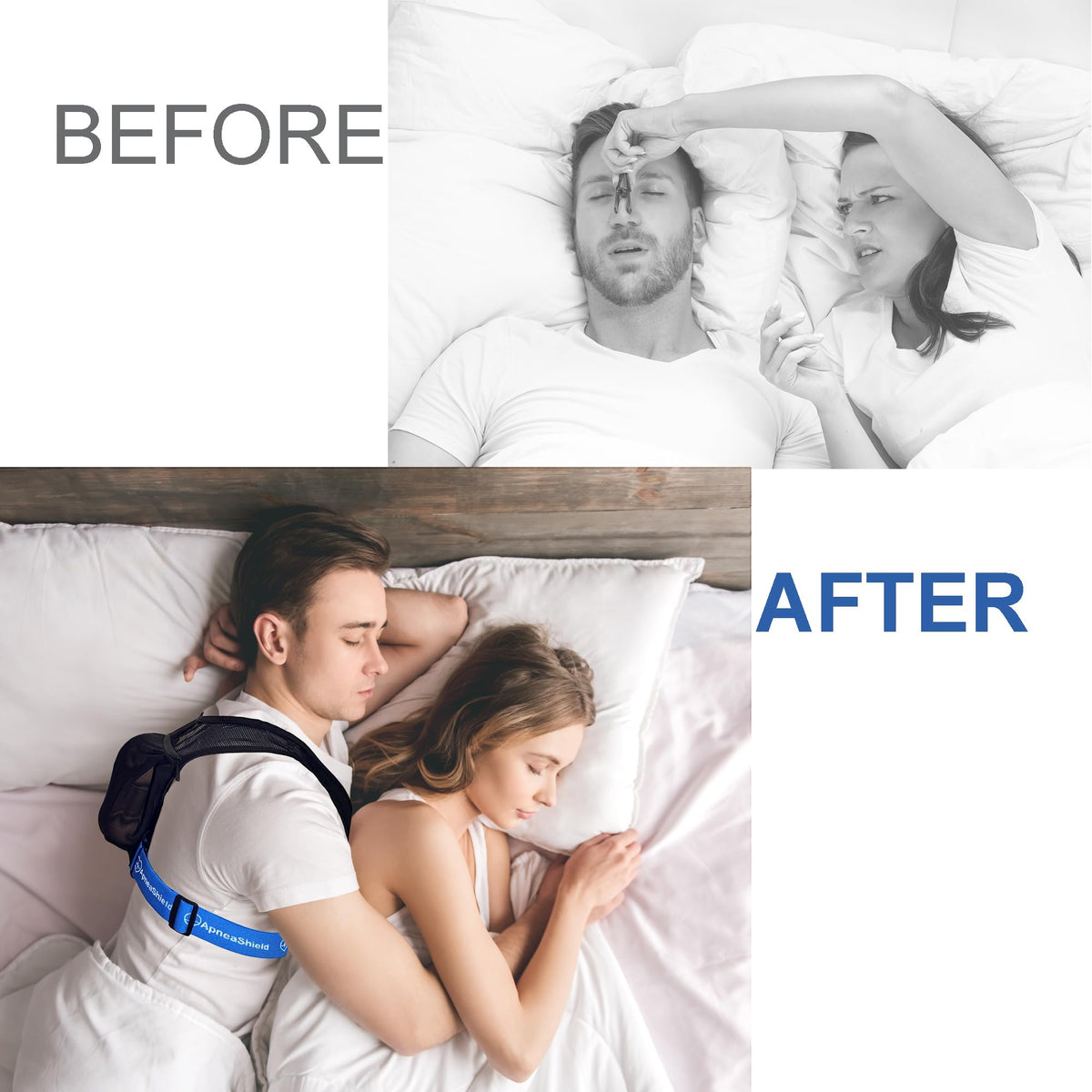 Side Sleep Position Trainer Anti Snoring Device for Sleep Support and Comfort