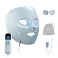 LED Face Mask with Red Blue Light Therapy Under Eye Cooling Skincare Device