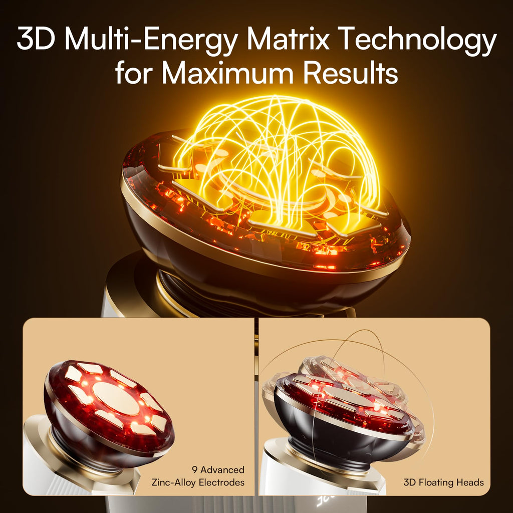 3 in 1 Red Light Therapy Beauty Device for Face and Neck Care