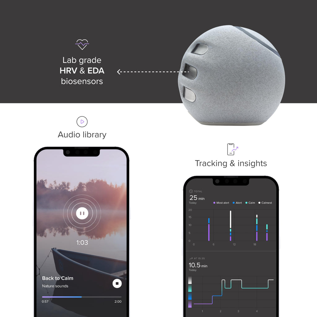 Smart Biofeedback Device for Stress Relief Mindfulness and Relaxation Support