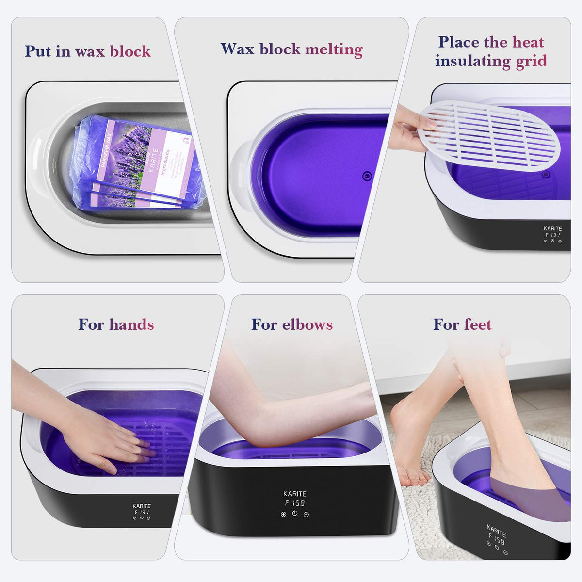 Paraffin Wax Machine for Hands and Feet Moisturizing Wax Bath Kit