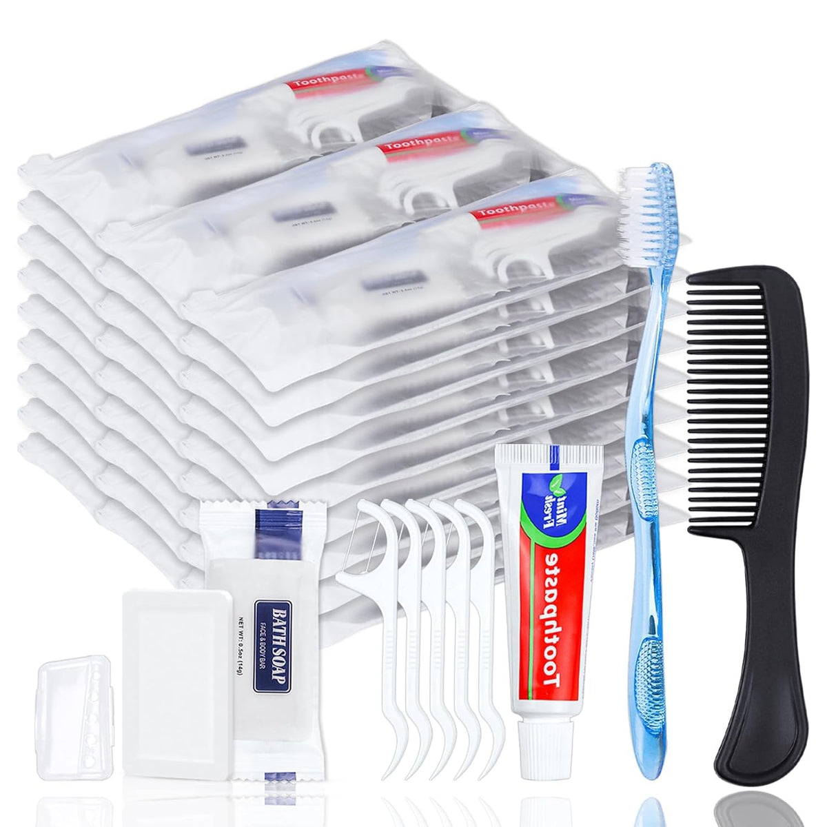 Personal Hygiene Kit with Basic Toiletry Essentials for Travel and Care