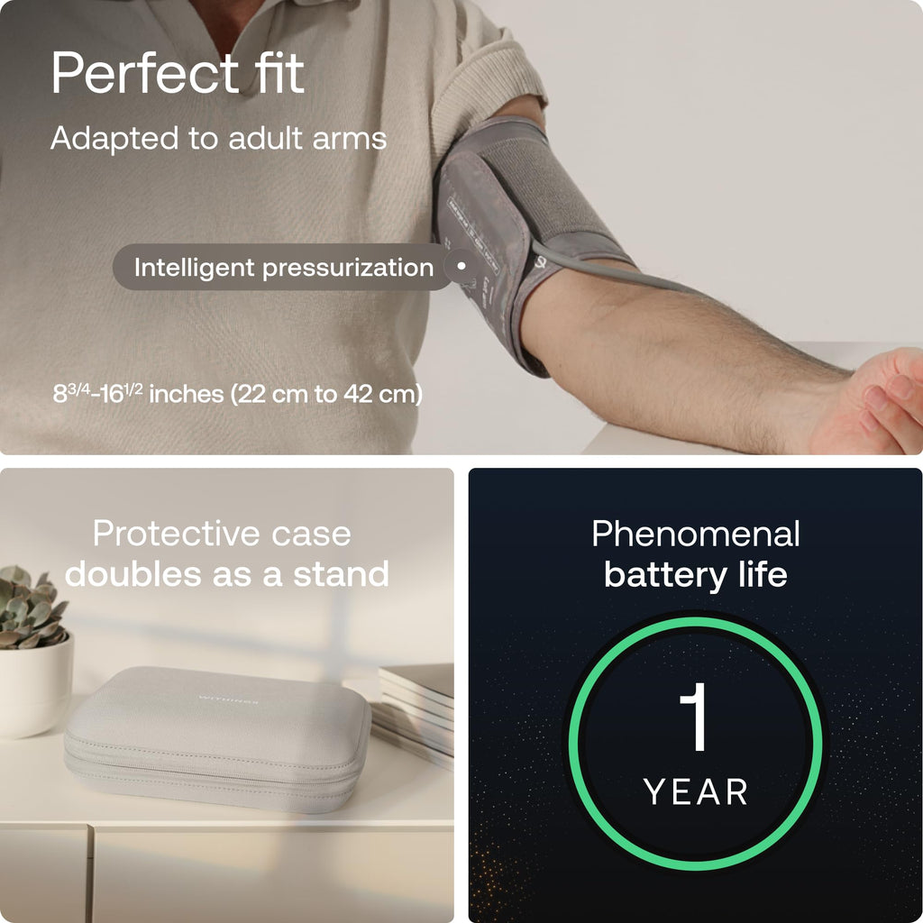 WiFi Bluetooth Blood Pressure Monitor with Smart Health Tracking