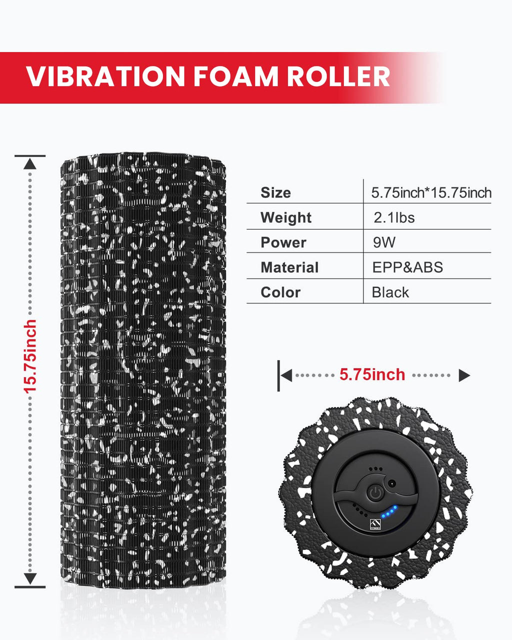 Vibrating Foam Roller for Back Pain and Muscle Recovery