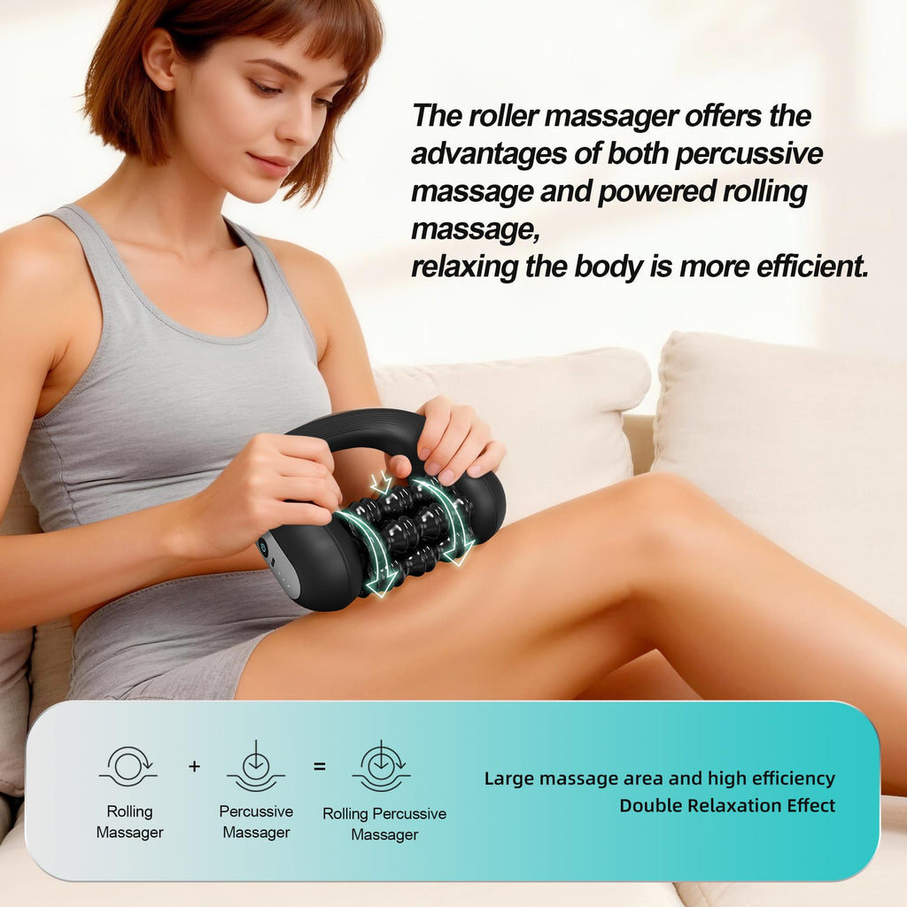 Electric Muscle Roller for Deep Tissue Massage and Workout Recovery