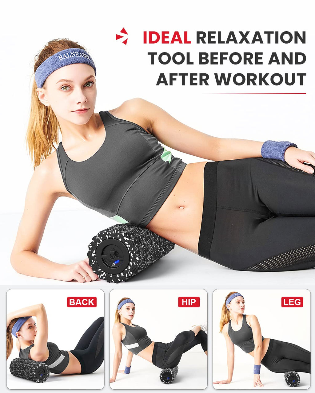 Vibrating Foam Roller for Back Pain and Muscle Recovery