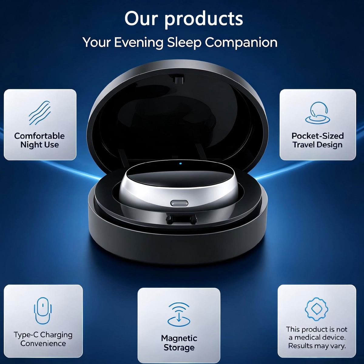 Portable Anti Snore Device with 3 Speed Adjustment for Better Sleep