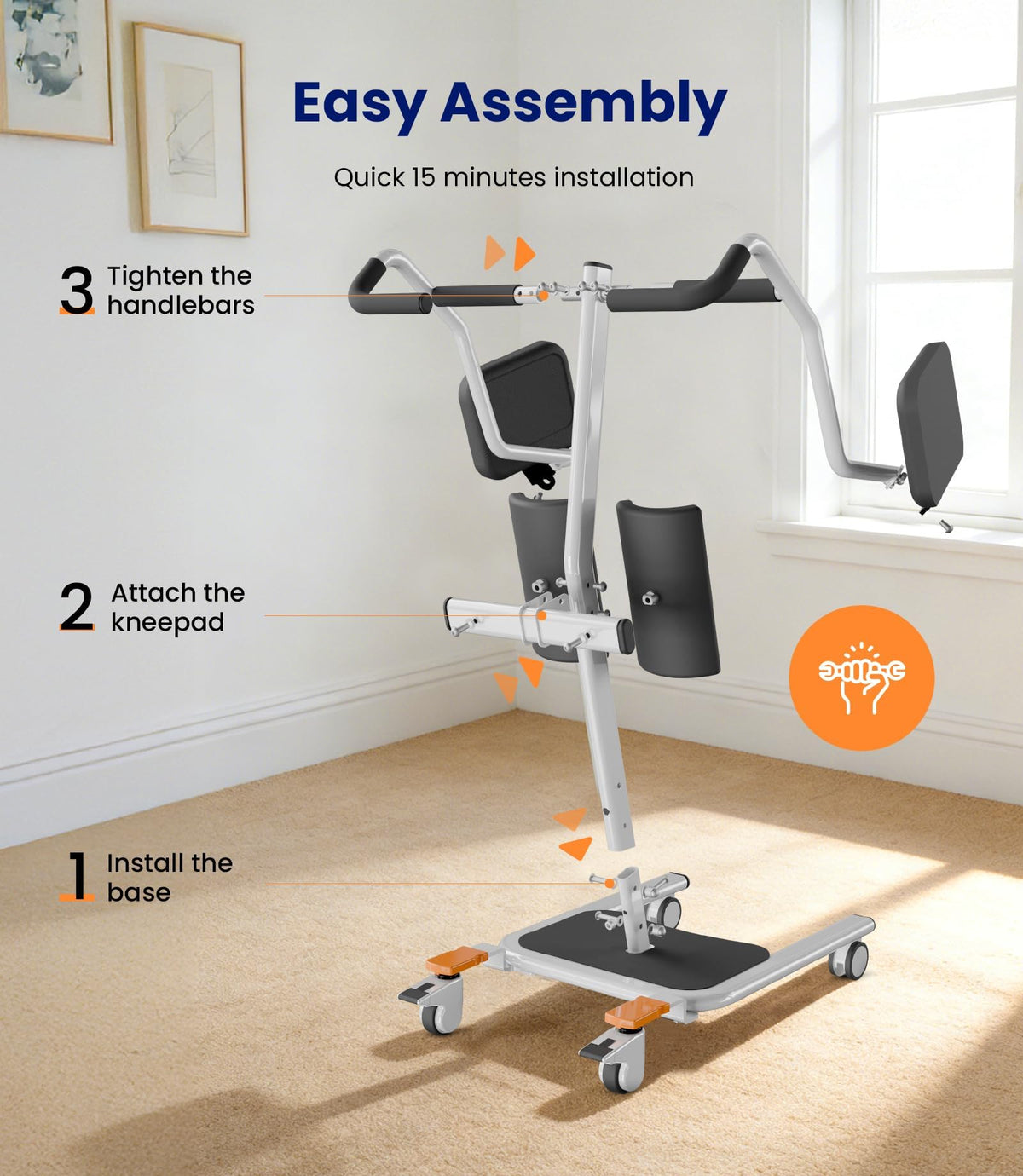 Sit to Stand Assist Lift for Seniors Mobility Support and Home Care
